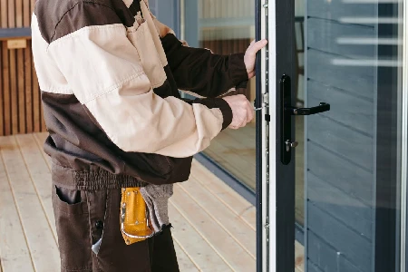 Cleaning And Polishing Glass Door Installation in Boynton Beach, FL